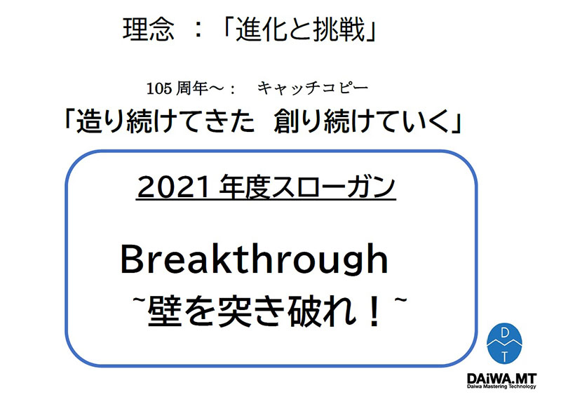 2021年度スローガン